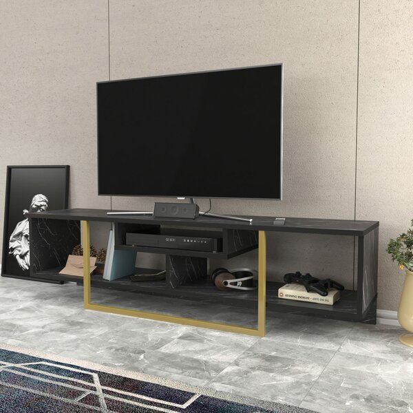 Hanah Home TV Állvány BlackGold Asal 150 - fekete, arany