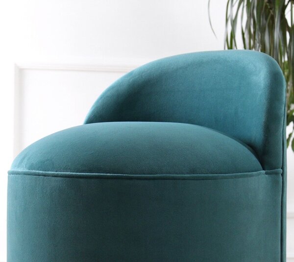 Atelier Del Sofa Dover puff, petrolzöld