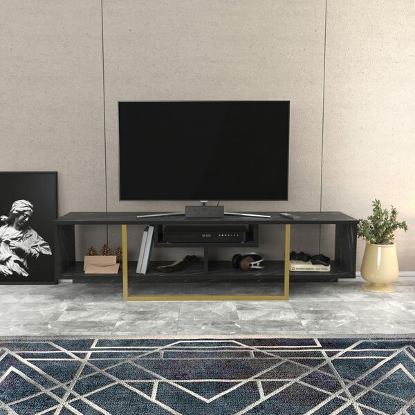 Hanah Home TV Állvány BlackGold Asal 150 - fekete, arany