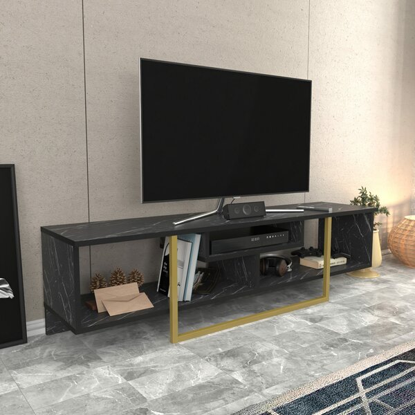 Hanah Home TV Állvány BlackGold Asal 150 - fekete, arany