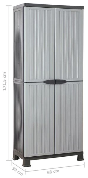 Műanyag szekrény 68 x 39 x 171,5 cm