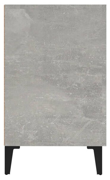 Betonszürke szerelt fa tálalószekrény 100 x 36 x 60 cm