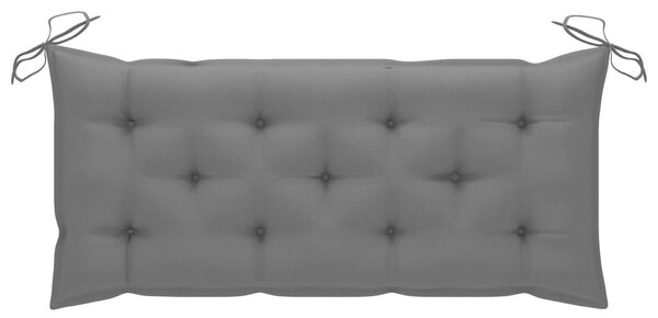 Összecsukható bambusz kerti pad párnával 118 cm