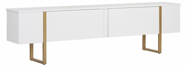 Hanah Home TV állvány Fehér arany Onera - Fehér, Arany
