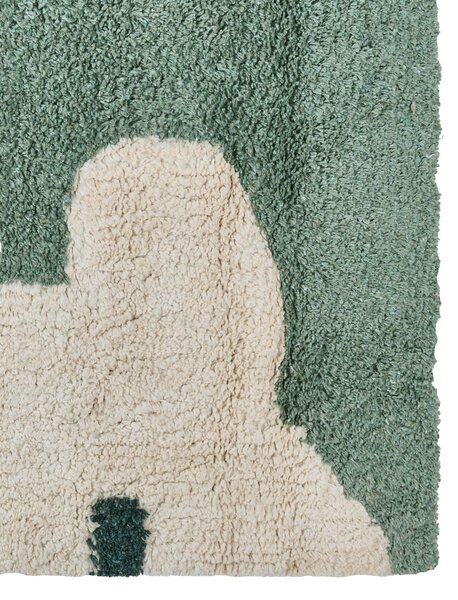 Gyerekszoba szőnyeg MOKHVA Zöld 160 x 230 cm Pamut