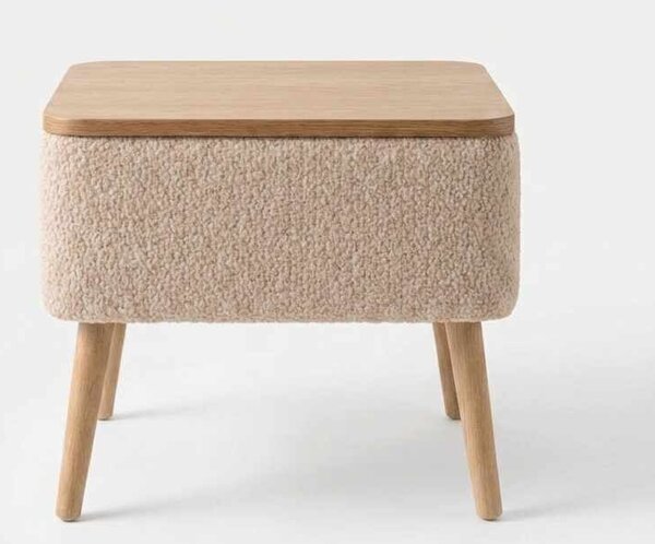 Hanah Home Nightstand Beige Nivo - Beige