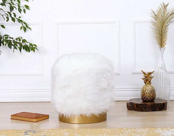 Atelier Del Sofa Lovett puff - fehér