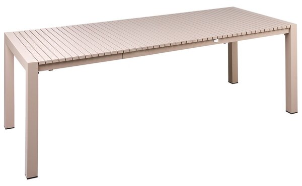 Bővíthető kerti étkezőasztal ARDESIO 160/220 cm 90 cm Fém Homokbézs