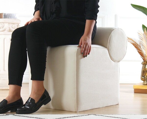 Atelier Del Sofa Krém Linburg Puff - Krém