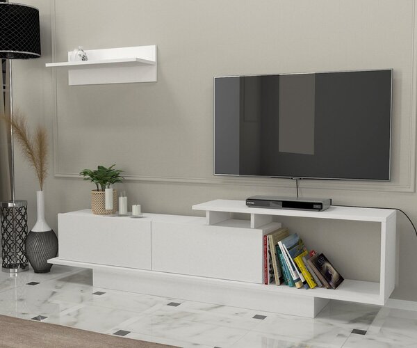 Hanah Home TV Unit White Asos - White