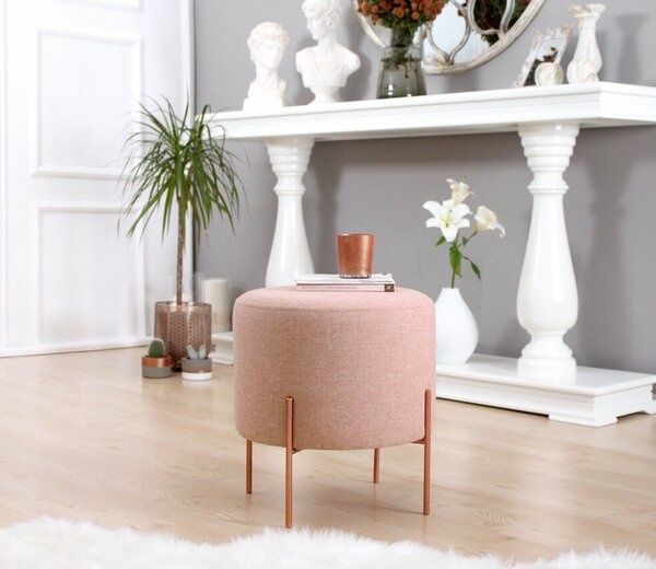 Atelier Del Sofa Puff, rózsaszín réz, 44 - rózsaszín