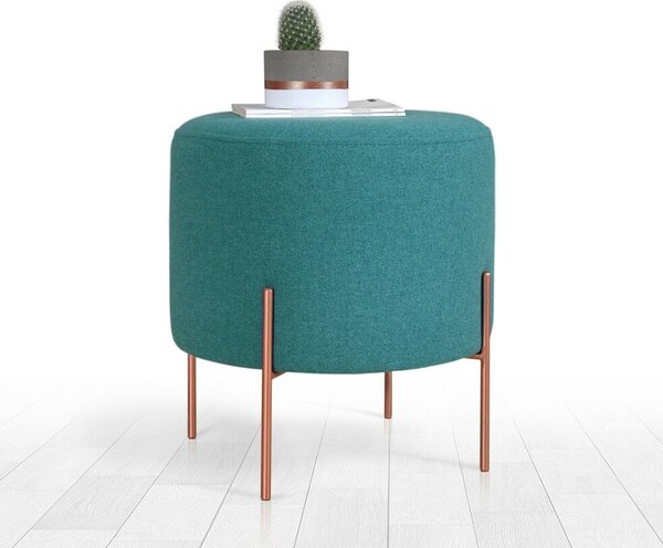 Atelier Del Sofa Puff Világoszöld Réz 45 - Zöld