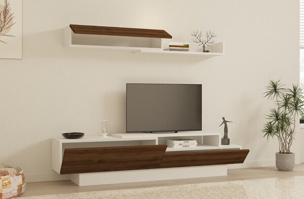 Hanah Home TV-állvány Elda - fehér dió