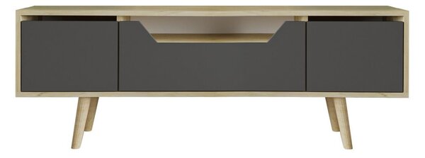 Hanah Home TV állvány Zafír tölgy Antracit Roma 150 - Zafír tölgy, Antracit