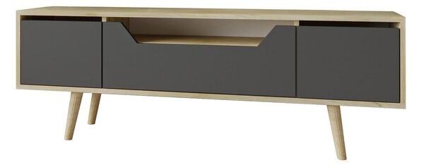 Hanah Home TV állvány Zafír tölgy Antracit Roma 150 - Zafír tölgy, Antracit