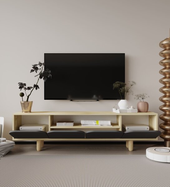 Hanah Home TV állvány Zafír Tölgy Antracit Lazio - Zafír Tölgy, Antracit