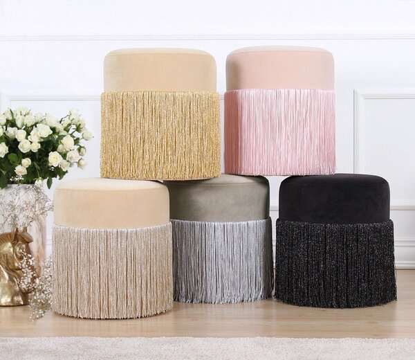 Atelier Del Sofa Merkur puff - rózsaszín