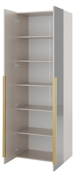 Könyvespolc Comfivo Magister i, Ajtókkal, Zárt, Laminált forgácslap, 200x70x42cm, Aranysárga, Bézs