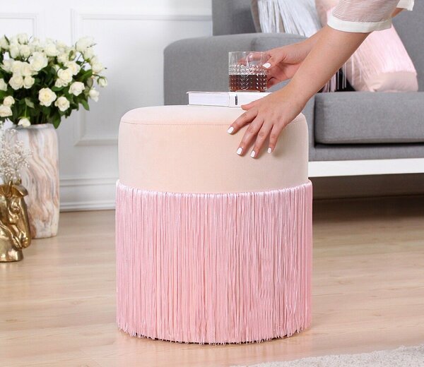 Atelier Del Sofa Merkur puff - rózsaszín