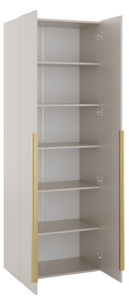 Könyvespolc Comfivo Magister, Ajtókkal, Zárt, Laminált forgácslap, 200x70x42cm, Aranysárga, Bézs