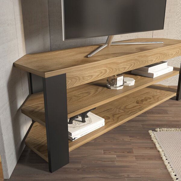 Hanah Home Rita TV állvány, tölgyfa-antracit - tölgyfa, antracit