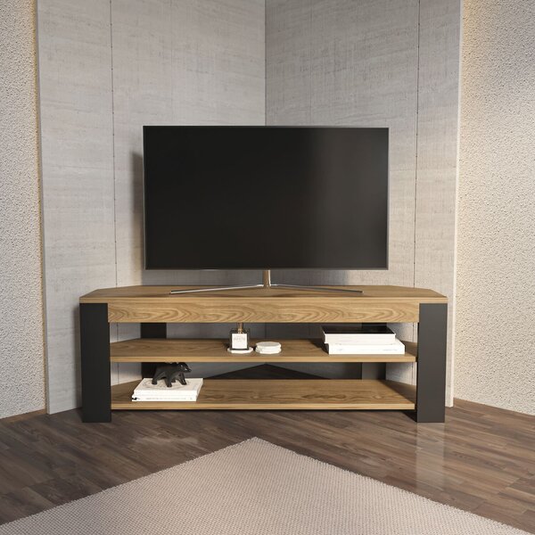 Hanah Home Rita TV állvány, tölgyfa-antracit - tölgyfa, antracit
