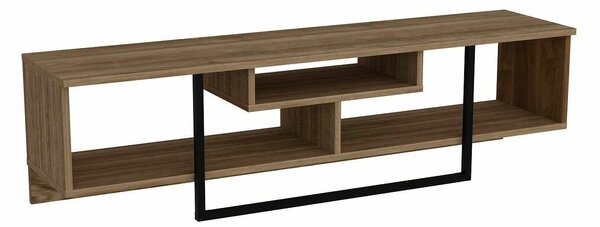 Hanah Home TV állvány diófa fekete Asal (150) - diófa, fekete