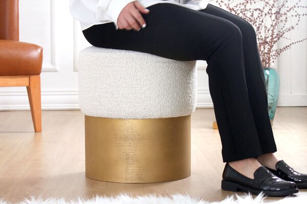 Atelier Del Sofa Glasnog puff, krém