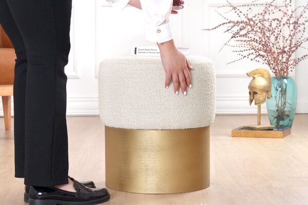 Atelier Del Sofa Glasnog puff, krém