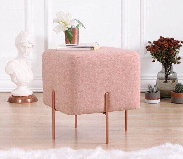 Atelier Del Sofa Puff Pink Copper 56 - Rózsaszín