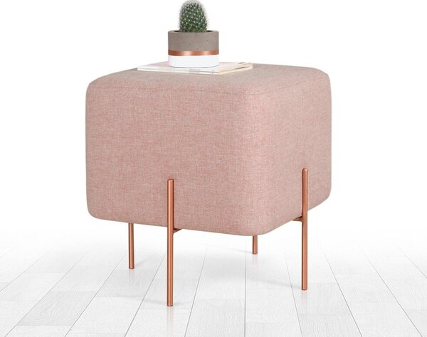 Atelier Del Sofa Puff Pink Copper 56 - Rózsaszín