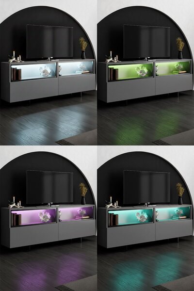 Hanah Home TV Stand Anthracite Ekol Up - Anthracite