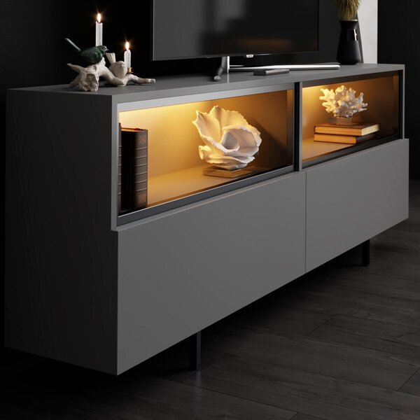 Hanah Home TV Stand Anthracite Ekol Up - Anthracite