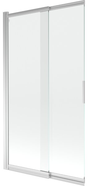 Mexen Fox kétszárnyú toló zuhanyfal 100 x 150 cm, átlátszó, króm - 891-100-002-01-00