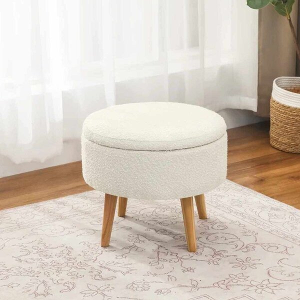 Atelier Del Sofa Puff Fehér Berlin Wellsoft - Fehér