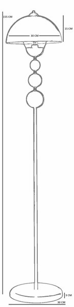Opviq Floor Lamp Orange 8933-5