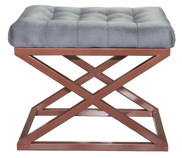 Atelier Del Sofa Puff Copper Grey Capraz - réz, szürke