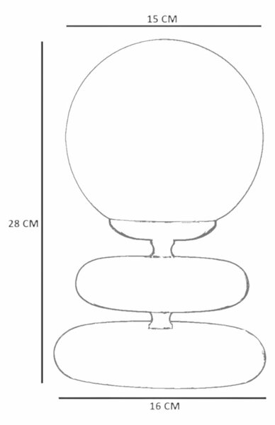 Opviq Asztali lámpa Méz Tölgy 8901-8