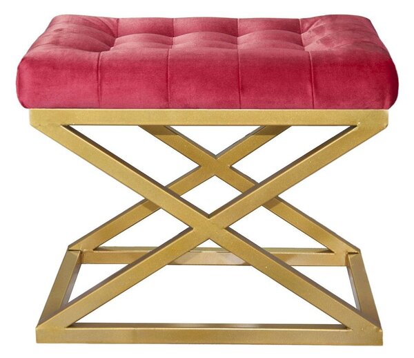 Atelier Del Sofa Puff Gold Red Capraz - arany, piros