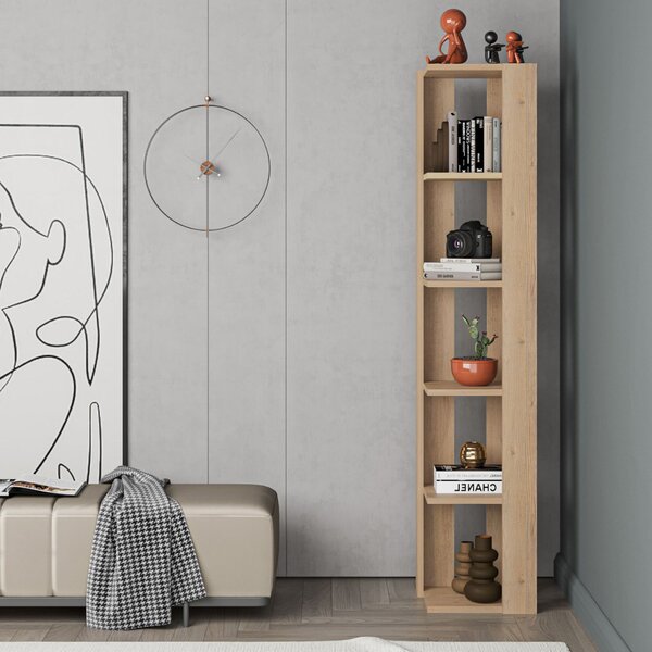 Hanah Home Könyvespolc Sapphire Oak Nati Corner - Sapphire Oak
