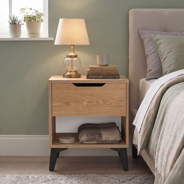 Hanah Home Nightstand Oak Vel3-S