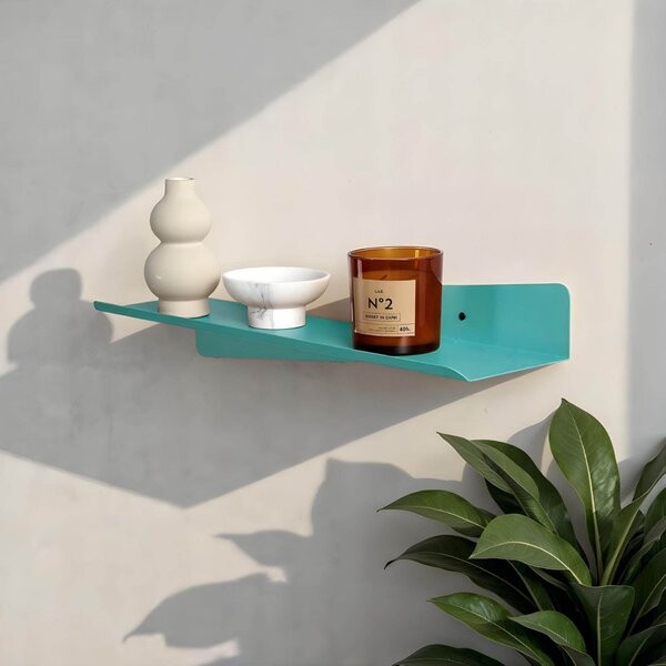 Hanah Home Dekoratív fém fali polc, Türkiz Vlnt123R6027