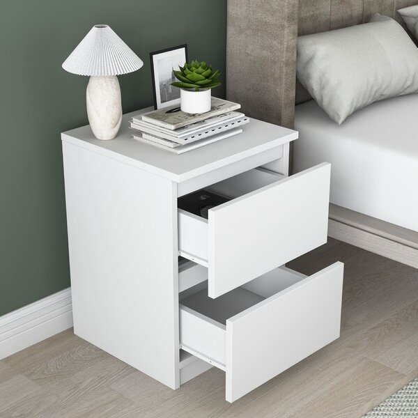 Hanah Home Éjjeliszekrény Fehér BD109 - 3842