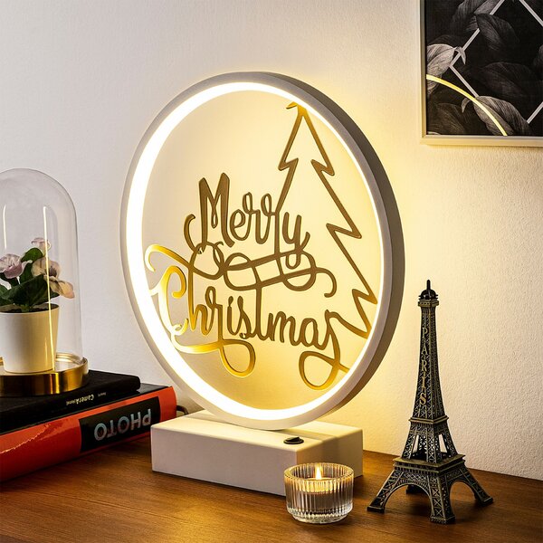 Opviq Fehérarany Asztali Lámpa XMAS10
