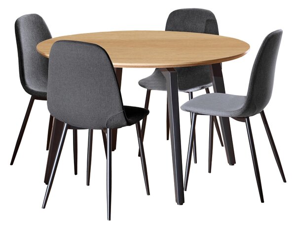 Étkezőgarnitúra Norsica 1008, 75cm, Tölgy