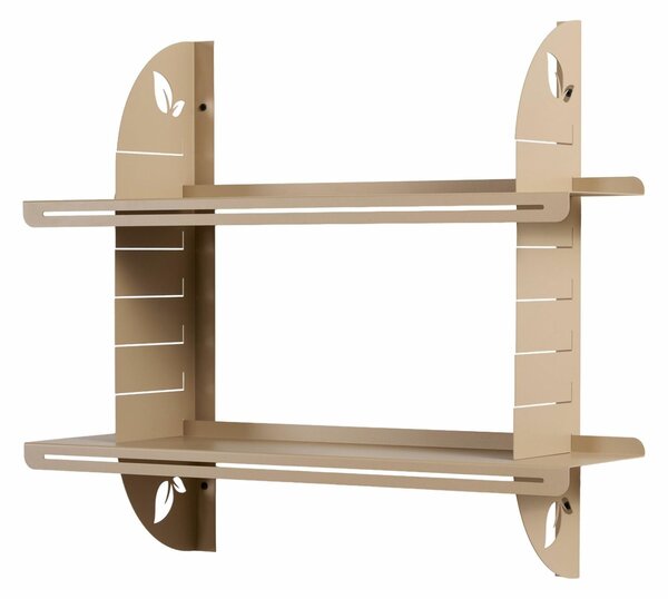 Hanah Home Dekoratív Fém Fali Polc Taupe Vlnt126Cp