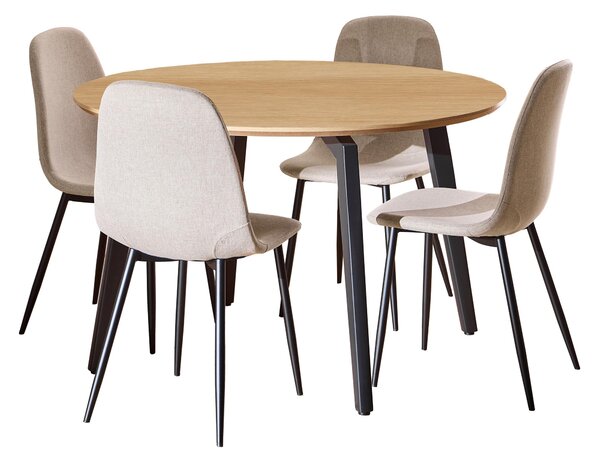 Étkezőgarnitúra Norsica 1008, 75cm, Tölgy