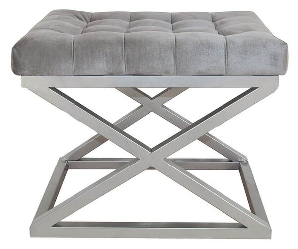 Atelier Del Sofa Capraz puff, ezüstszürke
