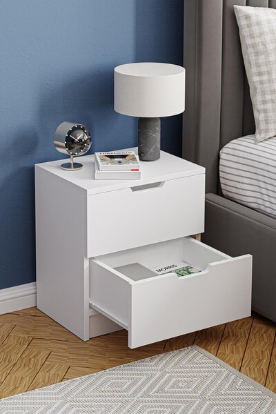 Hanah Home Lento éjjeliszekrény, fehér