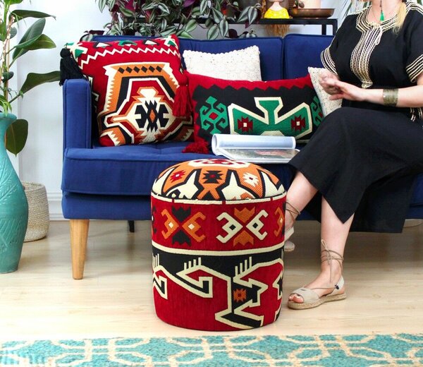 Atelier Del Sofa Bozok többszínű puff - Multicolor